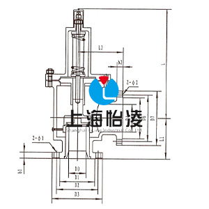 DA42Y低温法兰安全阀图纸